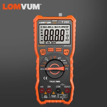

LOMVUM Portable Digital Mini Multimeter Auto Range Tester Multimetre Backlight AC/DC Ammeter Voltmeter Tester Meter Handheld LED