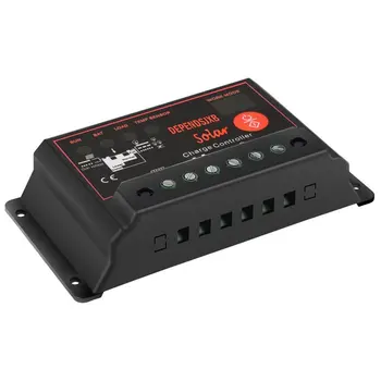 

Waterproof Solar Panel Charge Regulator 12/24V Lcd Controller