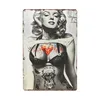 Tattoo Girl Pin Up Tin Sign Metal Plaque Tattoo Studio Shop Decoration Wall Vintage Art Painting Poster 20x30cm ► Photo 3/6