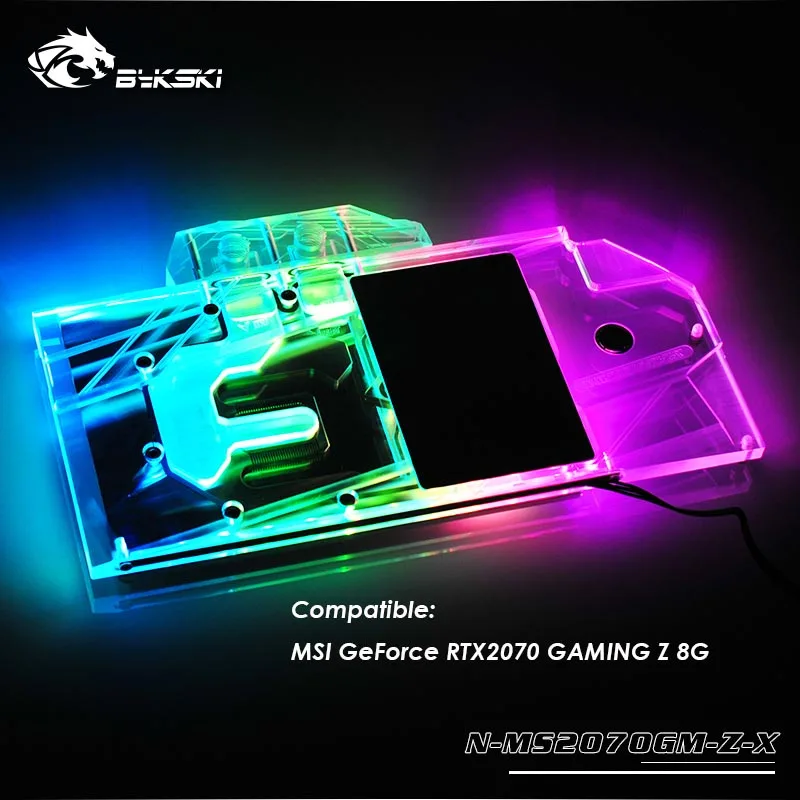 ^*Best Offers Bykski Graphics card full cover gpu water cooling block For MSI GeForce RTX2070 GAMING Z 8G gpu cooler sync mobo N-MS2070GM-Z-X,