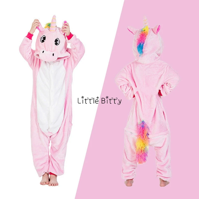 Pijama De Dinosaurio Единорог Onesie пижамы Overal Радуга Пижама с единорогом Pijama Pikachu Infantil рождественские пижамы - Цвет: LA14