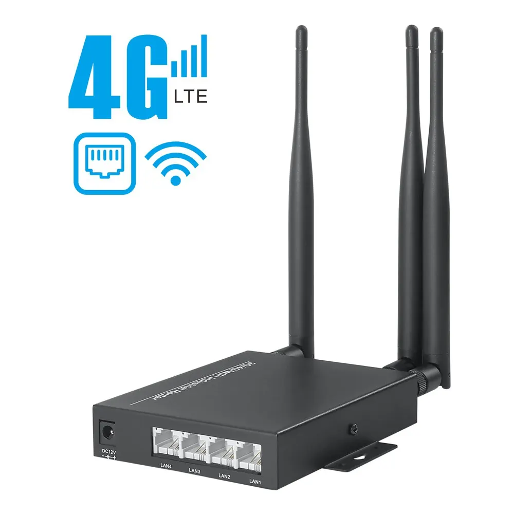 Módem enrutador 4G, salida de modo dual, señal INDUSTRIAL superfuerte, Tarjeta sim 4g LTE, WIFI, inalámbrico por cable, Router 3G, 4G, LAN, RJ45