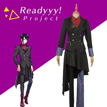 

Japanese Game Readyyy RayGlanz Kousaka Ango Cosplay Costume Custom Women Men Ruffles Jacket Pants Red T-Shirt Uniform