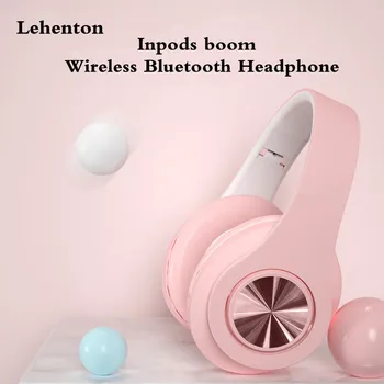 

Inpods Boom Protable Head-mounted Wireless Bluetooth Headphone Foldable Headset Card Model HD microphone Bluetooth Headphones