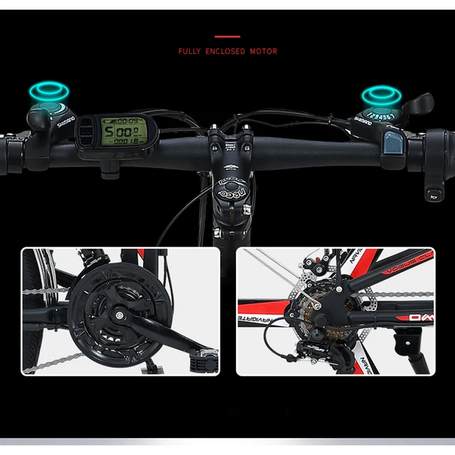 New Electric Bike 21 Speed 13AH 48V Aluminum alloy Electric Bicycle Built-in Lithium Battery Road Electric bicycle Mountain Bike 6