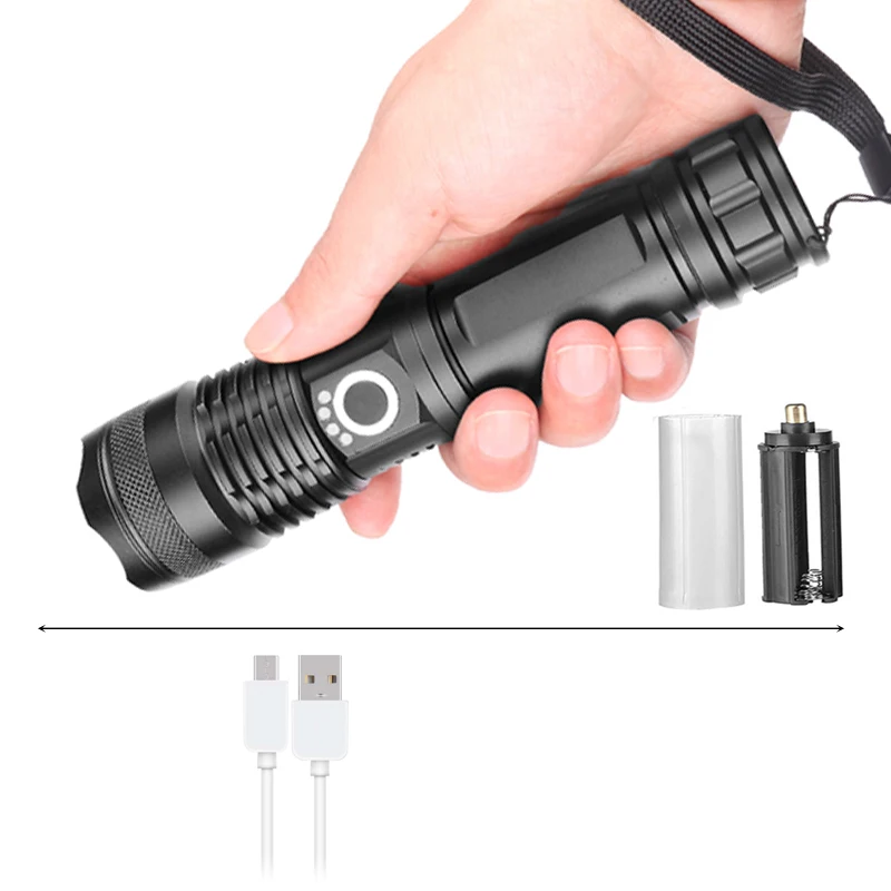 Option A CREE XHP70.2 и XHP50 высокомощный тактический светодиодный фонарь xhp70, светильник с аккумулятором 18650 и 26650 - Испускаемый цвет: Option A