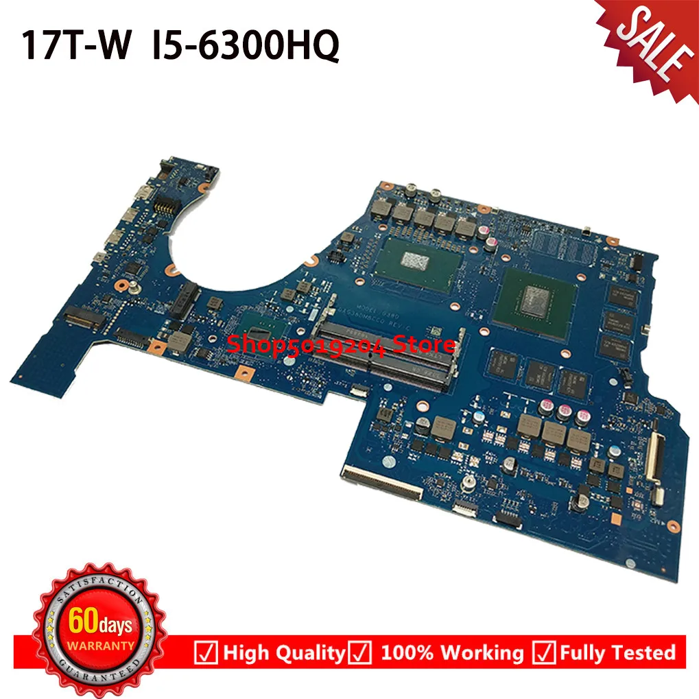 G38D DAG38DMBCC0 материнская плата для ноутбука hp двумя способами; женские 17W 17-W 17T-W 17-w151nr основная плата SR2FP I5-6300HQ N17E-G1-A1