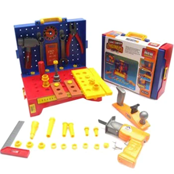 

45pcs Children Simulation Repair Tool Kit Electric Drill Suitcase Educational Toy Pretend Play Tool Toys House Play Toy For Boys