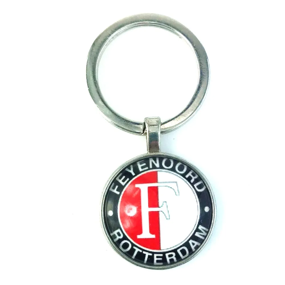 Голландский Eredivisie брелок футбол спортивные команды Ajax Feyenoord серебряный брелок для мужчин и женщин