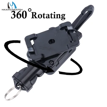 

360-degree Retractable Buckle Rotatable Puller Tactics Diving Plastic Wading