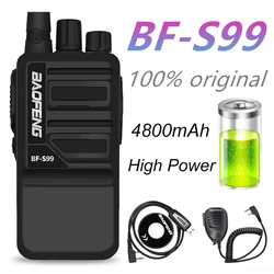 Baofeng – walkie talkie BF S99, Radio bidirectionnelle Portable de 8W, émetteur récepteur à longue portée et écouteurs, 400 470MHz 