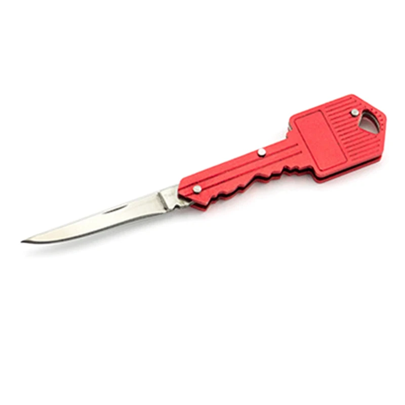 Портативный Кемпинг Открытый выживания карманный складной ключ Форма кольцо нож инструмент нож мини брелок для кемпинга нож инструмент многоцветный