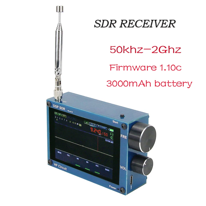 Новый 50 кгц-2 ГГц Malahit SDR приемник Malachite DSP программно-определяемый радиоприемник 3 5