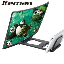 12 дюймов складной мобильный увеличитель для экрана телефона FHD объектив pantalla de celuar 3D переносной универсальный усилитель экрана videoland