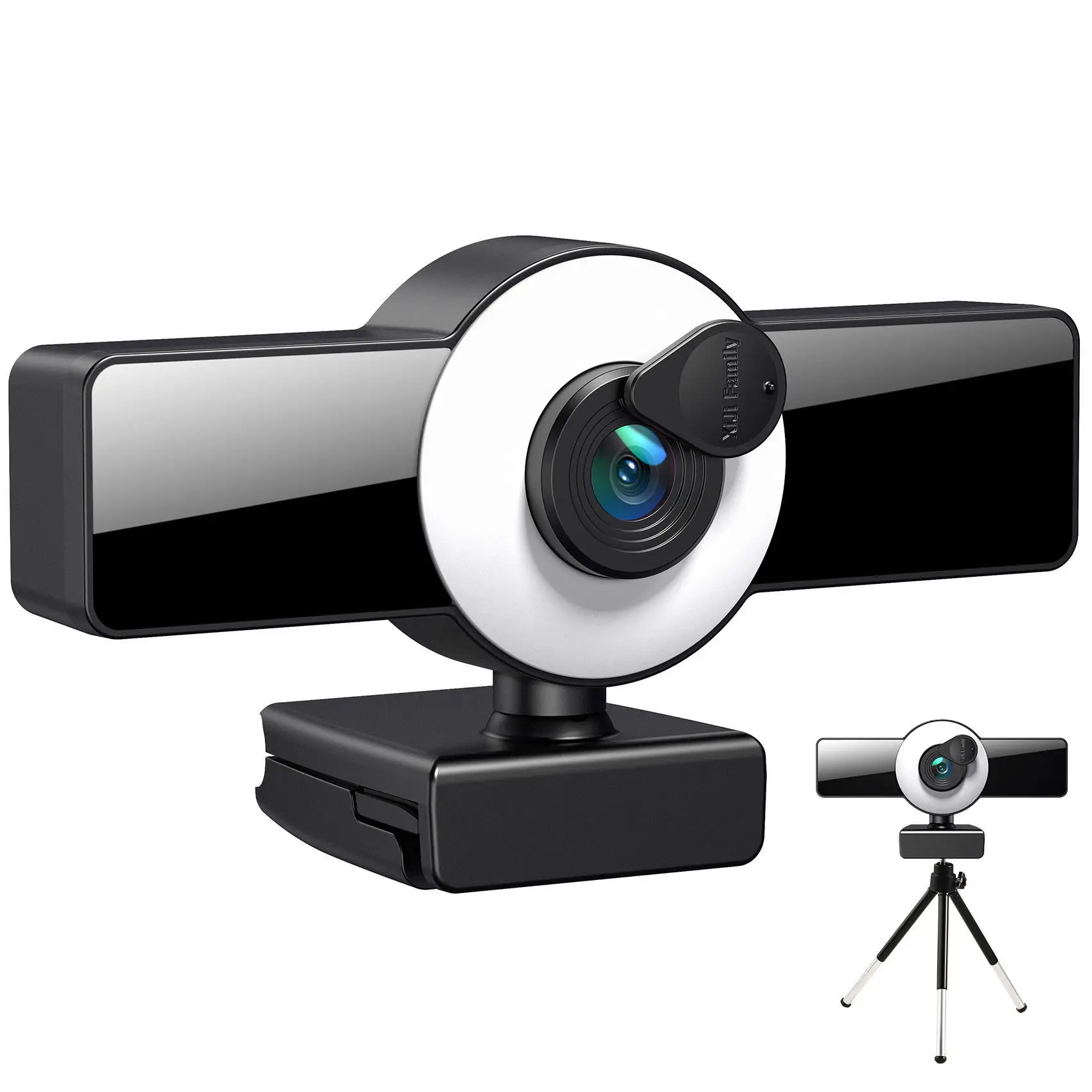 Webcam Full HD 2k Avec Micro et Lampe Intégré