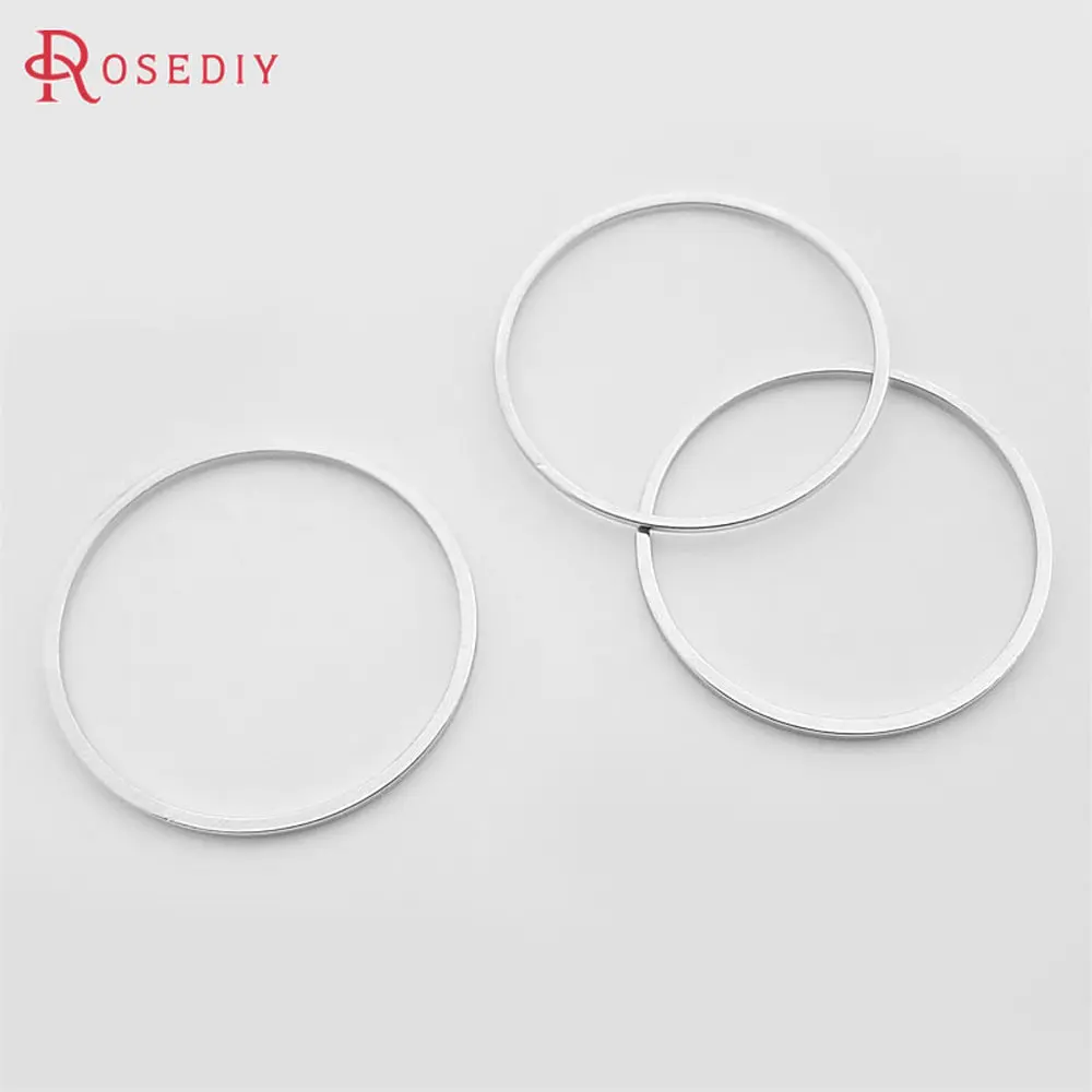 Wholesale Imitation Rhodium 8mm 10mm 14mm 20mm 25mm 30mm 40mm 50mm 80mm