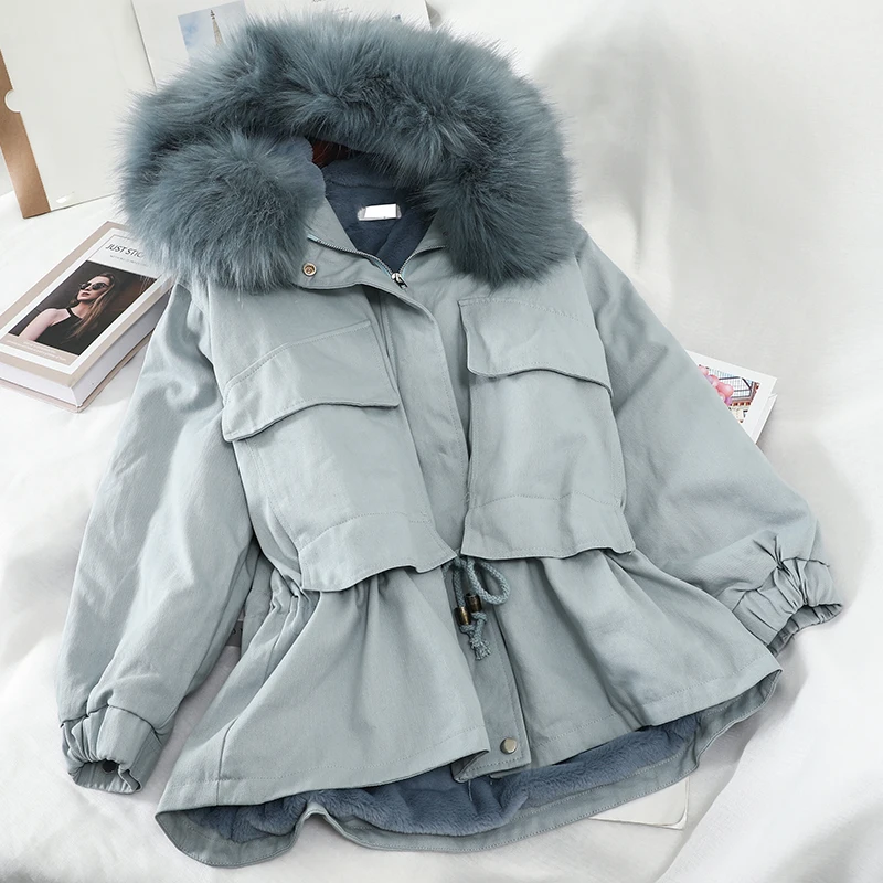Новая модная женская одежда осенняя и зимняя куртка с капюшоном зимнее пальто для женщин M134