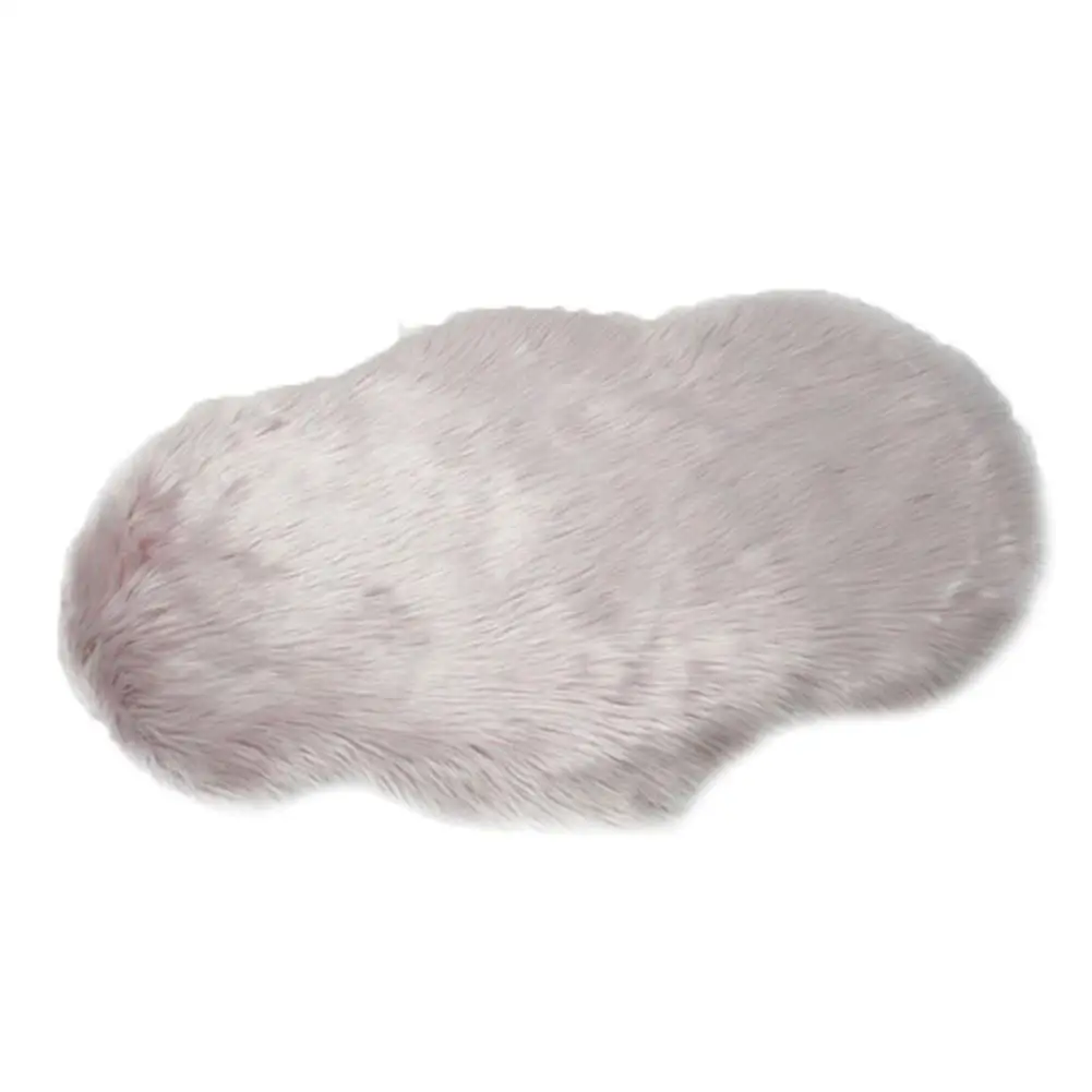 

Fluffy Rugs Warm Carpet Cushion Faux Floor Mat Seat Pad Skin Fur Fluffy Area Rugs Washable Home Textile for Living Room Bedroom