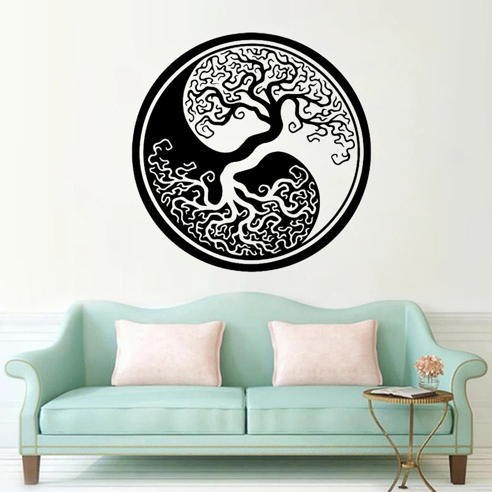 Tatouage Yin Yang Arbre De Vie Yin Yang – Autocollant Mural Arbre De Vie Rond En Vinyle, Décoration Murale  Abstraite, Pour Chambre À Coucher, Salon, X879 - Stickers Muraux -  AliExpress