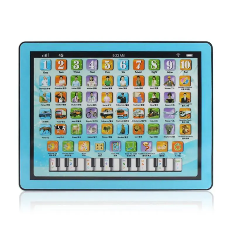 Планшет Игрушки для раннего обучения машина Сенсорный экран Родитель Ребенок интерактивные образовательные уроки игры Детский подарок 72XC