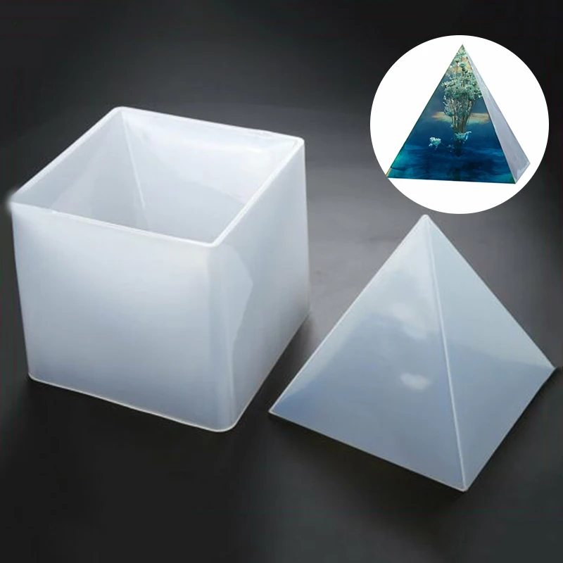 15CM Large Pyramid Silicone Molds for DIY Epoxy Resin Jewelry Making Tools  Support Frame Home Desktop