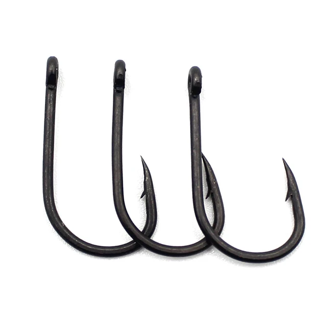 100pcs Carp Fishing Classic Eye Hook Drill Hair Rig Ptfe Barbed Carp Hook  Fishing Bait Hook 2/4/6/8/10 Fishing Accessories - Fishhooks - AliExpress