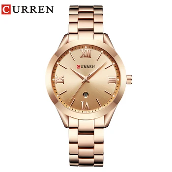 

CURREN 9007 Rose Gold Watch Women Quartz Watches Ladies Top Brand Luxury Female Wrist Watch Girl Clock Relogio Feminino
