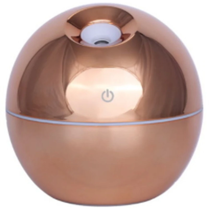 

New 130Ml Usb Ultrasonic Air Humidifier Diffusers Aromatherapy Essential Oil Diffuser Humidifier Plating for Office Car