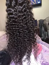 Transparent Lace Wig Human-Hair-Wigs T-Part Deep-Wave-Frontal Curly Wavy Brazilian And