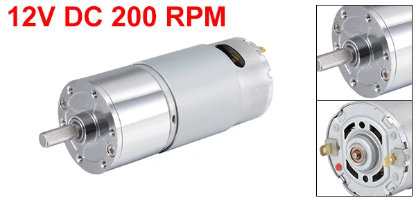 Uxcell 12/24V Шестерни мотор-редуктор постоянного тока 40-1000 RPM Высокий Крутящий Момент Электродвигателя снижение Шестерни коробка эксцентриковый Выход D вал M3 монтажное отверстие