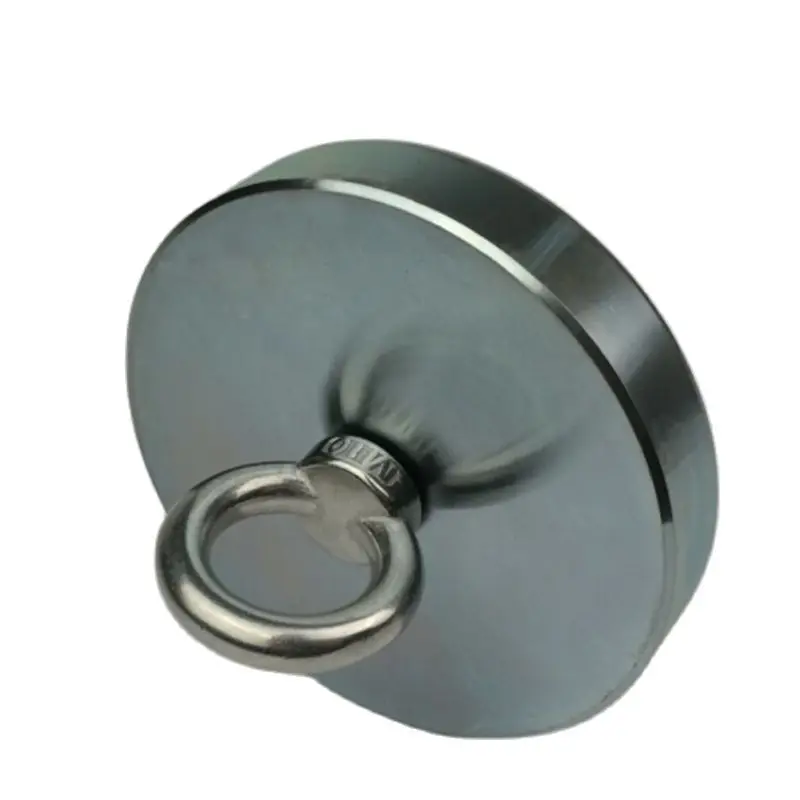 600KG Neodymium N52 Magnet Strong Powerful Round Hook with Ring