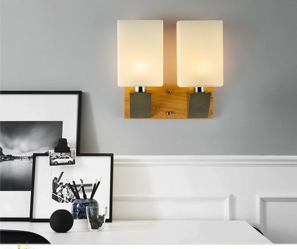 White Indoor LED Wall Lamp Nordic Modern E27 Bulbs Up Down Wall Lights Indoor lighting Foyer Dining Room Bathroom (17)