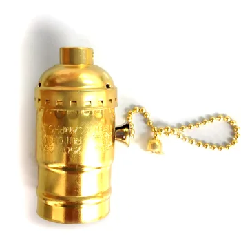 

E27 Zipper Hanging Aluminum Easy Install Vintage Waterproof 100-240V Durable Accessory Lamp Holder