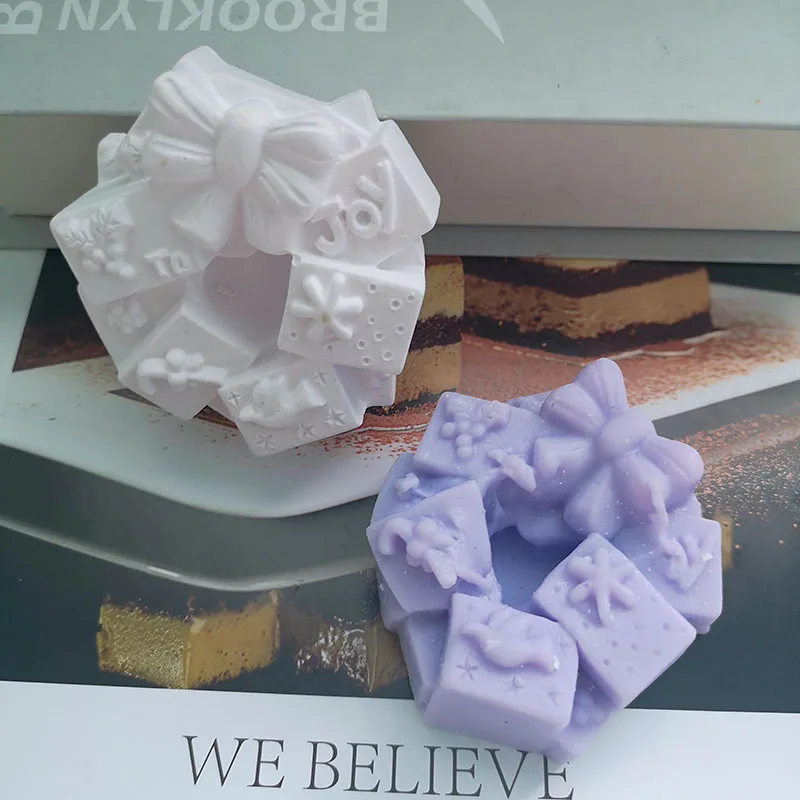 

Christmas Garland Soap Silicone Mold Flower Plaster Craft Mould Handmade Soap Molds