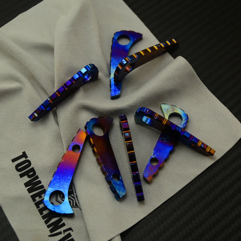 TC4 Titanium Alloy Material Pocket Knife Spine Keel Back Spacer 1 piece For Spyderco Paramilitary 2 C81 PARA2 Knife Handle DIY