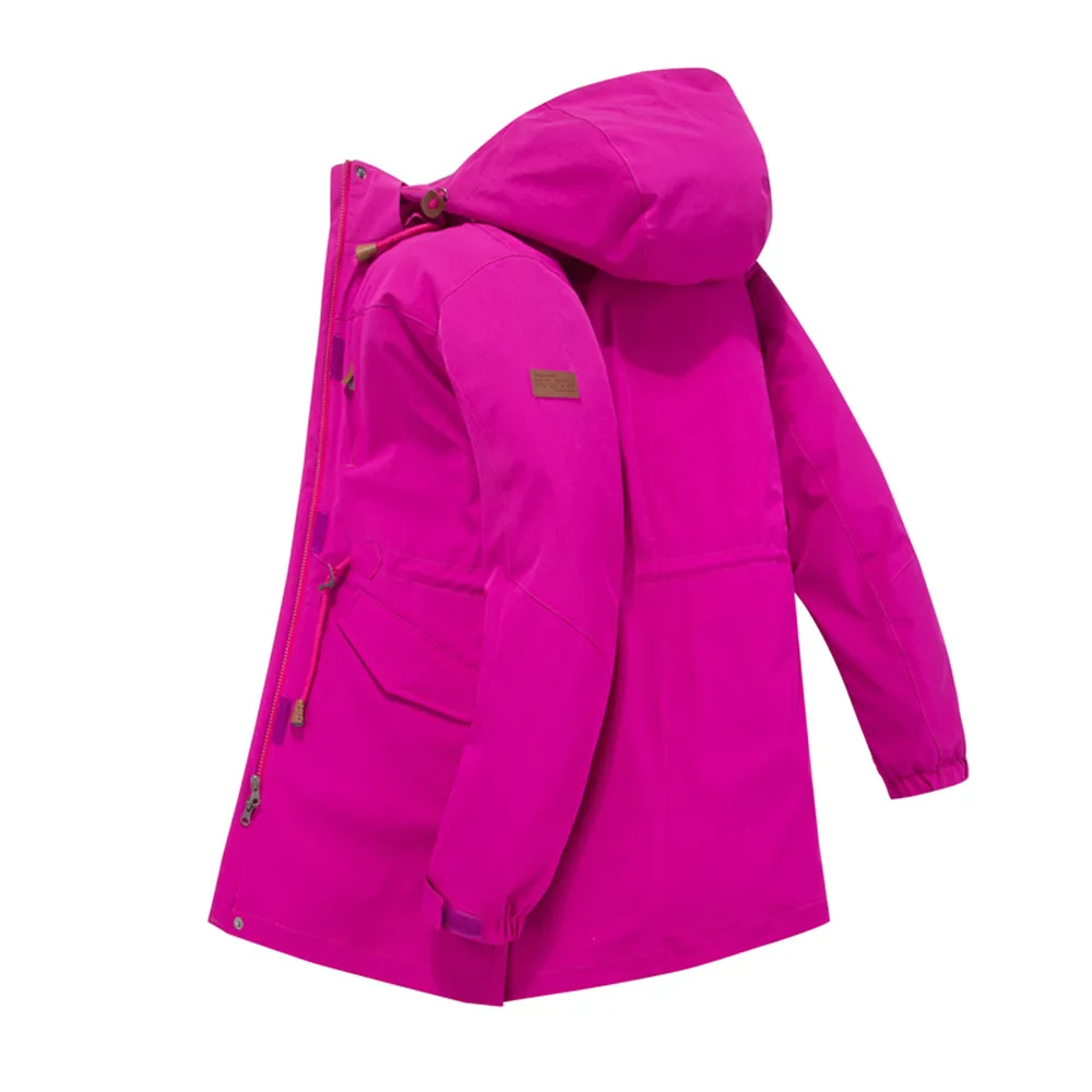 WWKK походные куртки, спортивная одежда для улицы, водонепроницаемые пальто, одежда с капюшоном для кемпинга, походов, лыжного спорта, Новая зимняя женская теплая куртка