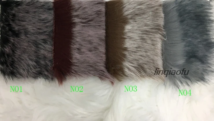 3 см супер мягкий двухцветный выцветший лисий мех ткань высокого качества одежда меховой воротник плюшевая ткань