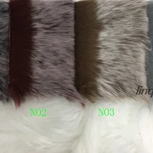 3 см супер мягкий двухцветный выцветший лисий мех ткань высокого качества одежда меховой воротник плюшевая ткань