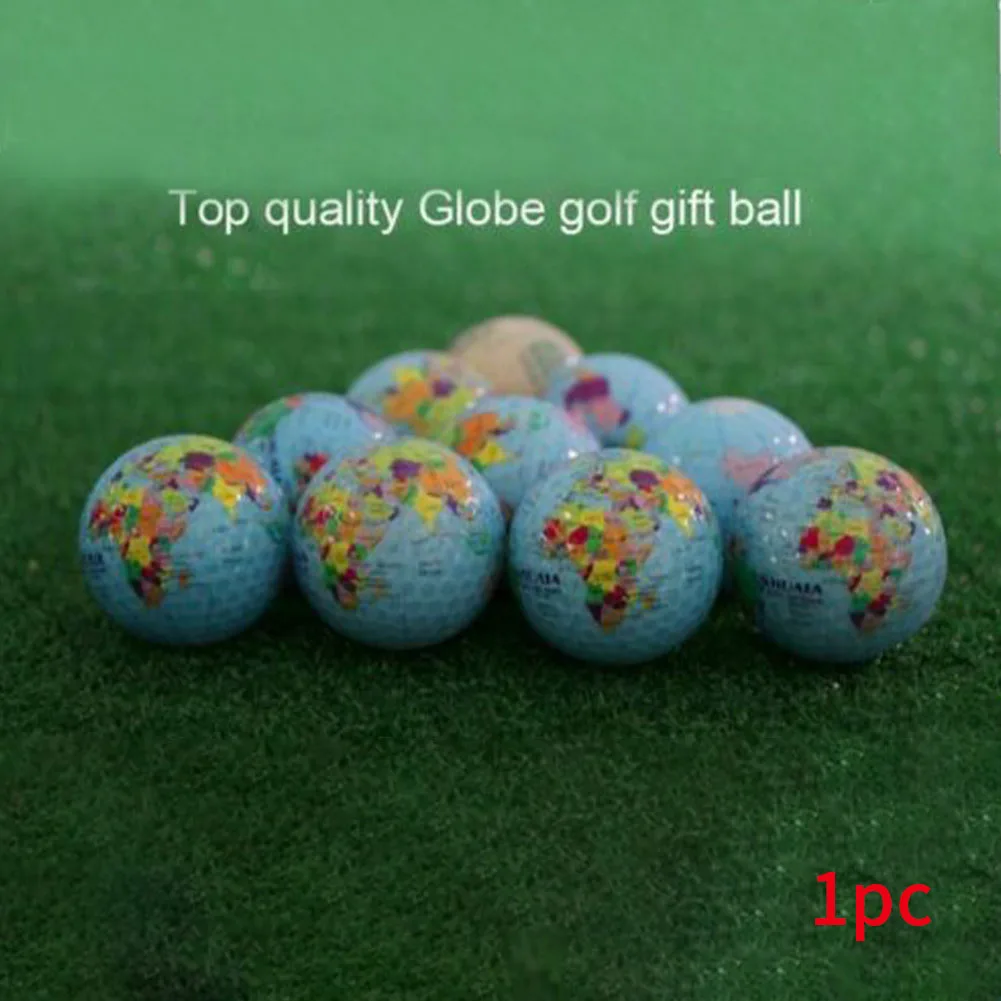Kids Toys Crystal Globe Map Sticker Birthday Gift Training Colorful Pet Golf Balls Practice Outdoor Christmas Children