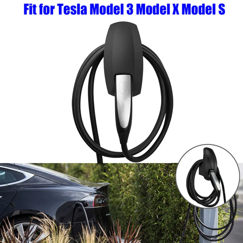 Черный зарядный кабель Соединительный кронштейн держатель подходит для Tesla модель 3 модель X/S