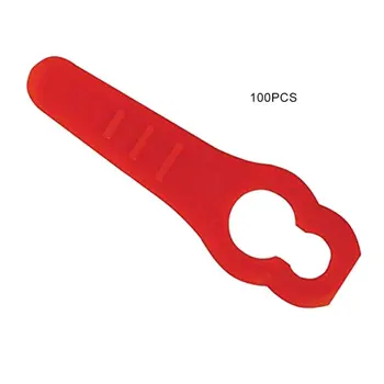 

100 PCS Plastic Lawn Mower Garden Mower Lawn Mower Plastic Cutting Blade Key Gourd Mower Accessories