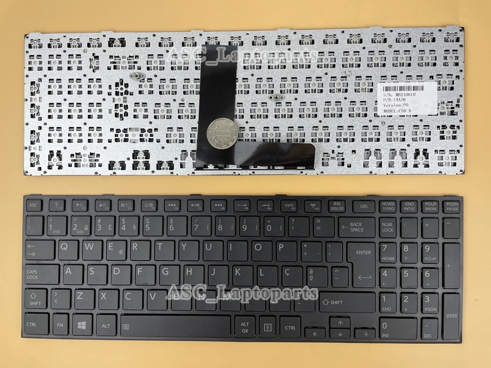 Clavier Rétro-éclairé AZERTY D'origine Pour Toshiba Satellite S50-B, S50D-B, S50t-B - Neuf Sous Blister