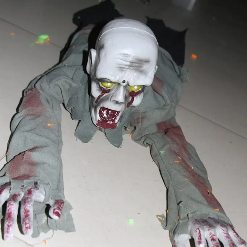 

Halloween Decorations Electric Scary Crawling Ghost Zombie Haunted House Horror Props Party Toys