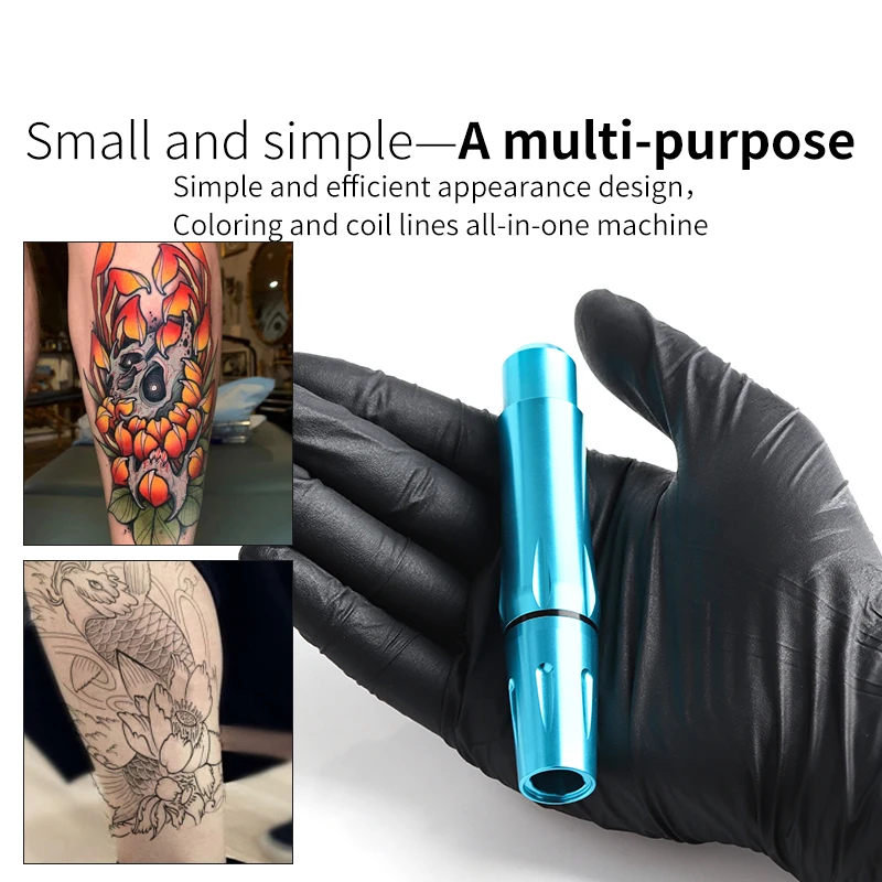 YILONG новая татуировка роторная ручка Гибридный Перманентный макияж тату машина Мощный Тихий мотор питания