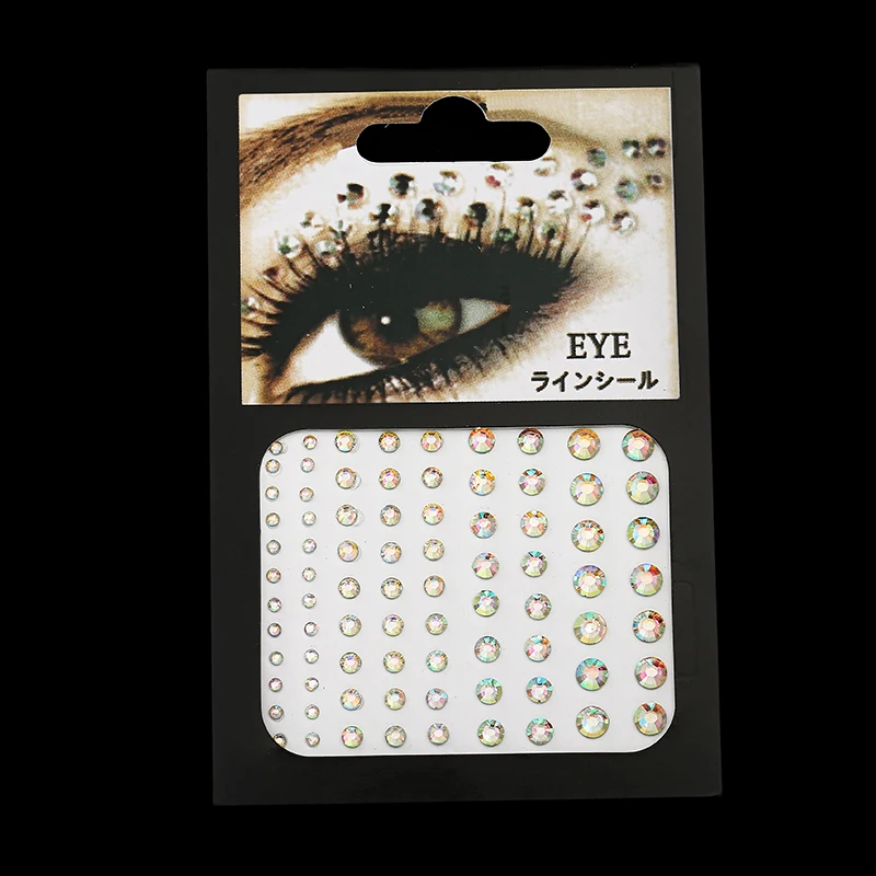 Fashion Women Tattoo Diamond Makeup Eyeliner Eyeshadow Face Sticker Jewel Eyes Makeup Crystal Eyes Sticker Fashion Women Tattoo Diamond Makeup Eyeliner Eyeshadow Face Sticker Jewel Eyes Makeup Crystal Eyes Sticker