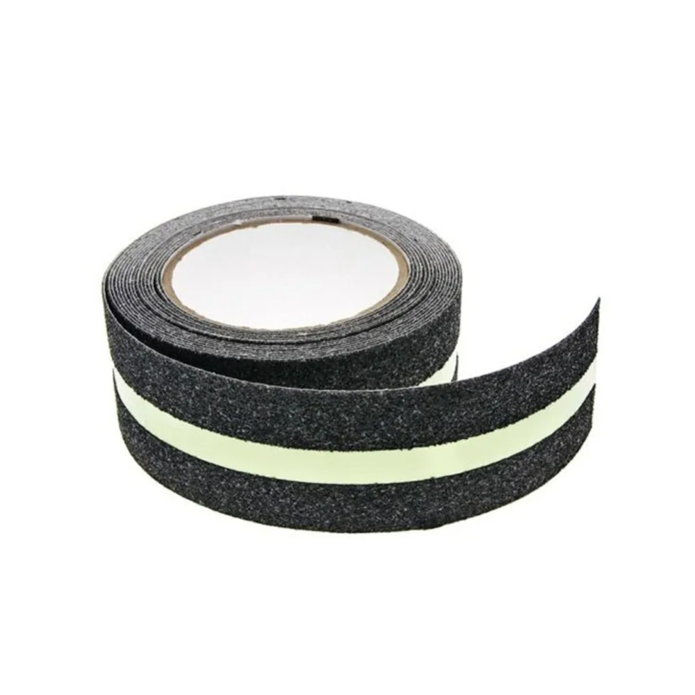 5cmx5m Safety PVC Floor Mat Warning Night Luminous Anti-slip Adhesive Tape Decking Indoor Stair Grip Stickers