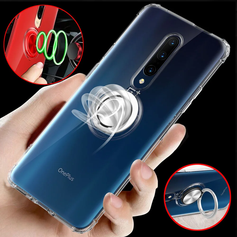 Кольцо Пряжка ТПУ 6.41для Oneplus 7 Чехол для One plus Oneplus7 Pro 7Pro чехол телефона-лента на