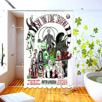 

HOT!! Say You Love Satan 100th Episode Custom Shower Curtain