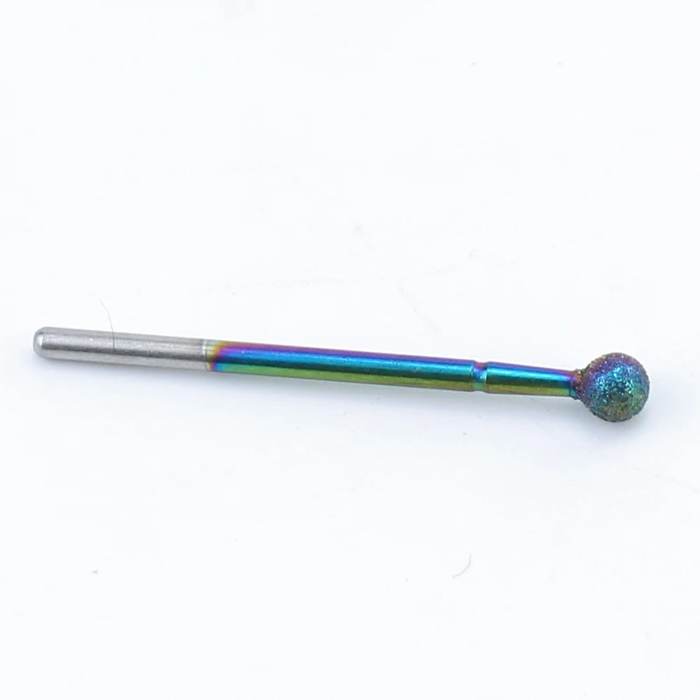 1pc Rainbow Diamond Nail Drill Bit Milling Cutter Rotary Cuticle Clean Files for Manicure Machine Burr Nail Files Accessories