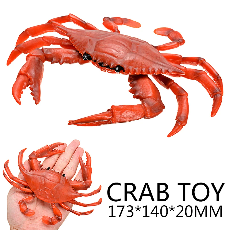 

Имитация мини-краба, игрушки, красный краб, реалистичная модель морского животного, пластиковая фигурка, игрушка, подарки для детей, аксессуары для домашнего декора